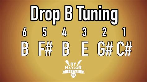 Drop B Guitar Tuning Notes - YouTube