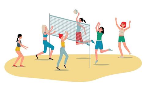 996 BEST Volleyball Net Cartoon IMAGES, STOCK PHOTOS & VECTORS | Adobe ...