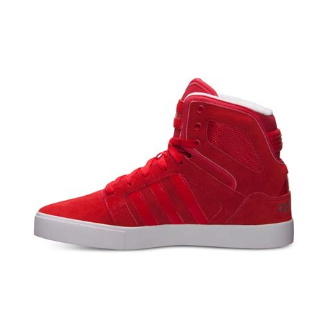 Lyst - adidas Men's Bbneo Hi-top Casual Sneakers From Finish Line in Red for Men