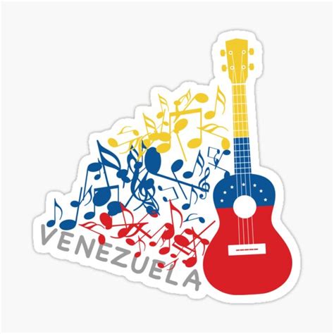 "Cuatro Venezolano (VNZLA_002)" Sticker for Sale by rodildesigns ...