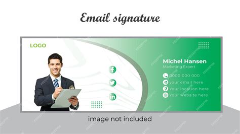 Premium Vector | Creative email signature design creative email signature creative email ...