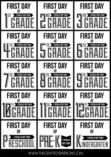 Free Printable Back to School Signs