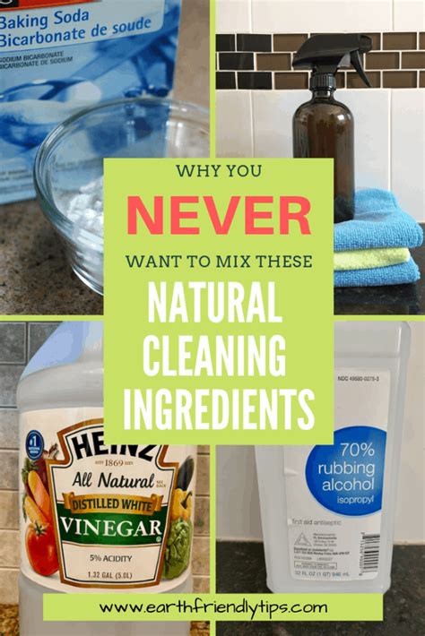 Natural Cleaning Ingredients You Should Never Mix - Earth Friendly Tips