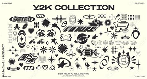 Retro futuristic elements for design. Collection of abstract graphic geometric symbols and ...