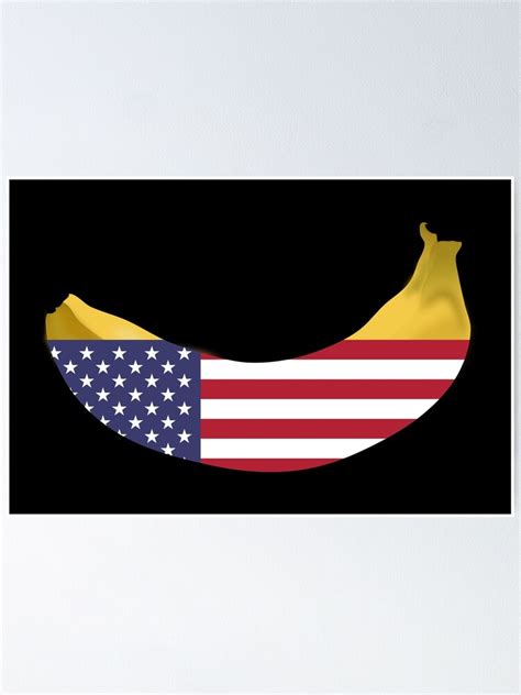 "Banana Republic - American Flag as a Banana" Poster for Sale by bkartist | Redbubble