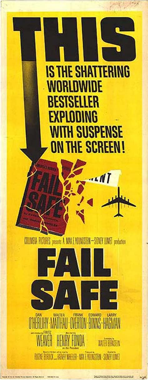 Fail Safe (1964) | Fails, Movie posters, Epic fails funny