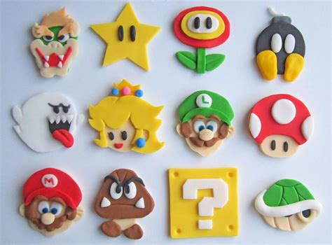 Mario Cake Toppers / Lebery Super Mario Brothers Cake Toppers 6pcs Mario Action Figures Toys ...