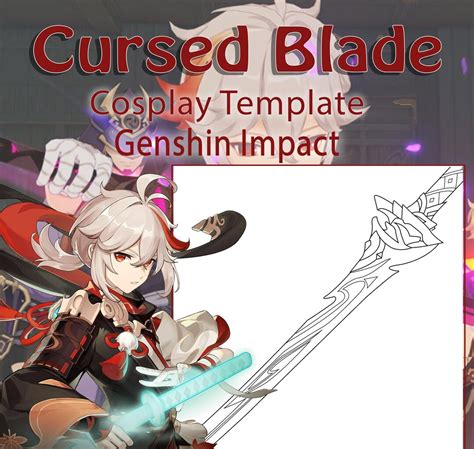 Cursed Blade Genshin Impact Cosplay Template - Etsy