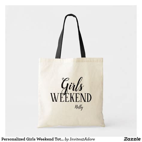 Personalized Girls Weekend Tote Bag | Zazzle.com | Wedding tote bag, Bride tote, Personalized ...