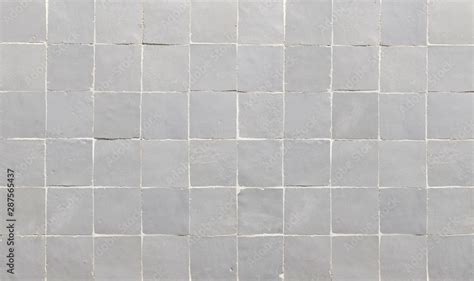 Old grey ceramic tile texture background. Grey square tiled wall. Stock ...