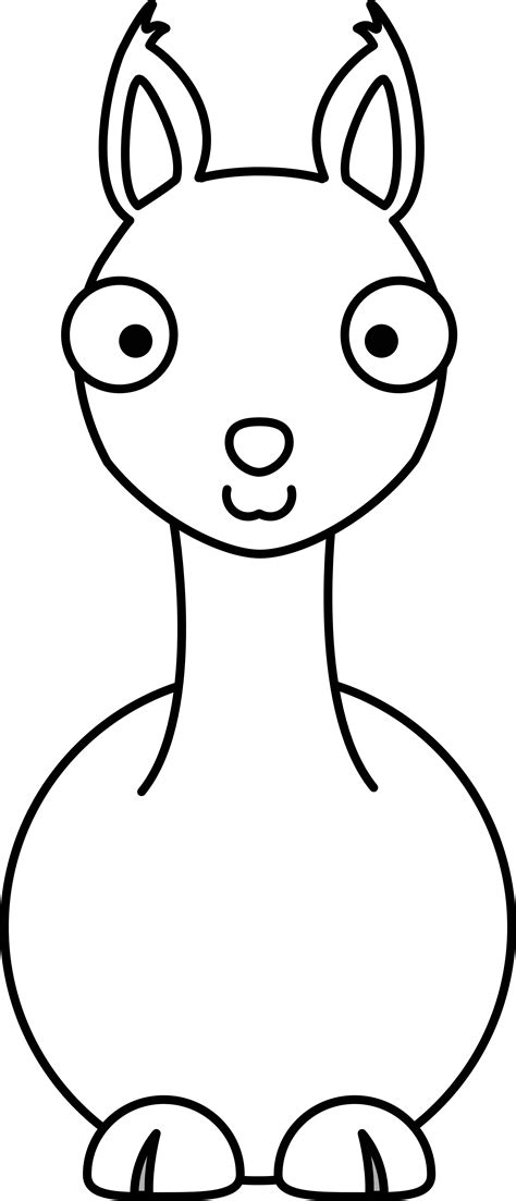 Free Llama Outline, Download Free Llama Outline png images, Free ...