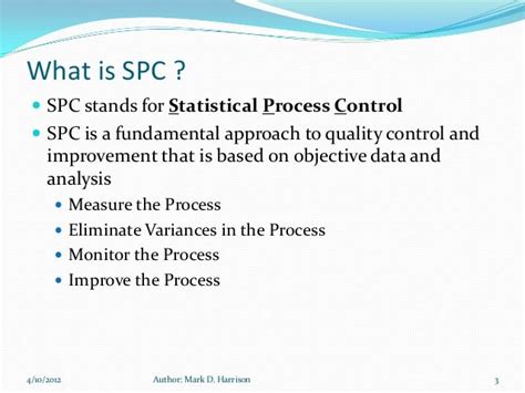 Mark Harrison SPC Implementation