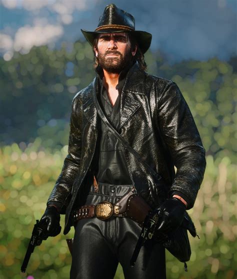 RDR2 Arthur Morgan Black Leather Jacket