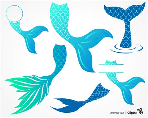 Mermaid tail svg, Mermaid frame | svg, png, eps, dxf, pdf | ClipInk