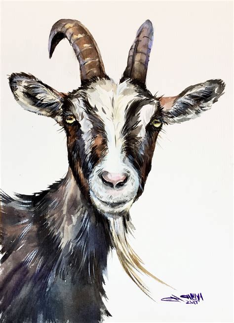 The best free Goat watercolor images. Download from 94 free watercolors ...