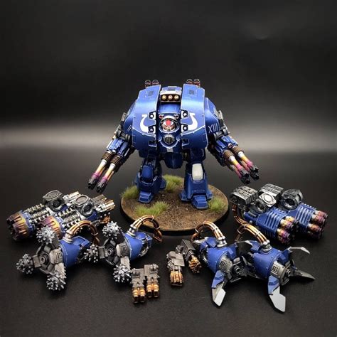 Ultramarine 30k 40k Leviathan Dreadnought With Storm Cannon | Etsy