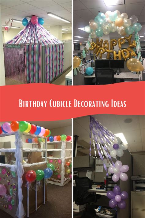 Cutest Cubicle Birthday Decor 21 Fun Ideas Pinkpopdesign