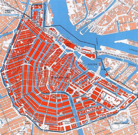 Amsterdam’s canal system map. – Urbanination