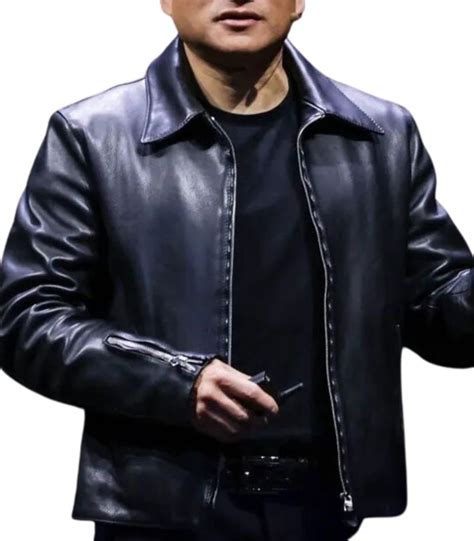 Jensen Huang Leather Jacket | Nvidia President Black Jacket