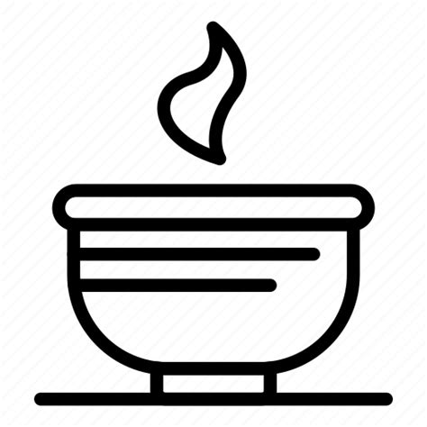 Silhouette, hand, soup, logo, bowl, coffee, food icon