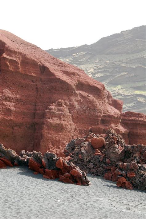 Volcanic Rock Formations and Black Sand Stock Photo - Image of sand, mountains: 62643266