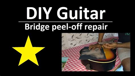 DIY Guitar Bridge Repair Part 1. - YouTube