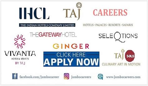 Taj Group India & USA Careers 2022 | IHCL Latest Job vacancies