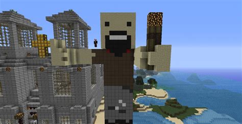 Notch statue Minecraft Map