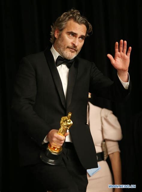 Joaquin Phoenix wins Oscars Best Actor Award for "Joker" - Xinhua ...