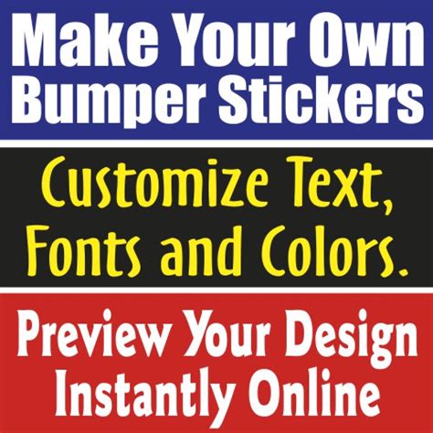 Make Your Own Custom Bumper Sticker | MakeStickers