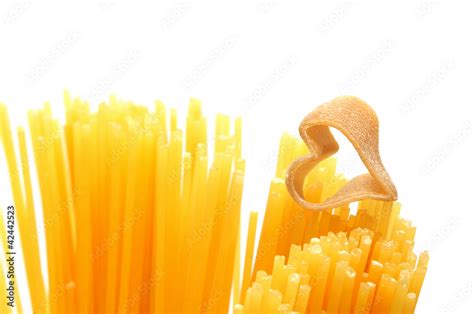 heart shaped pasta Stock Photo | Adobe Stock