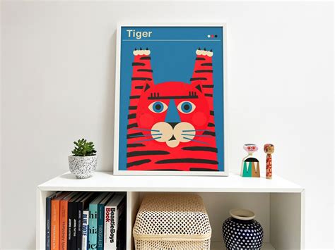 Tiger Poster - Etsy