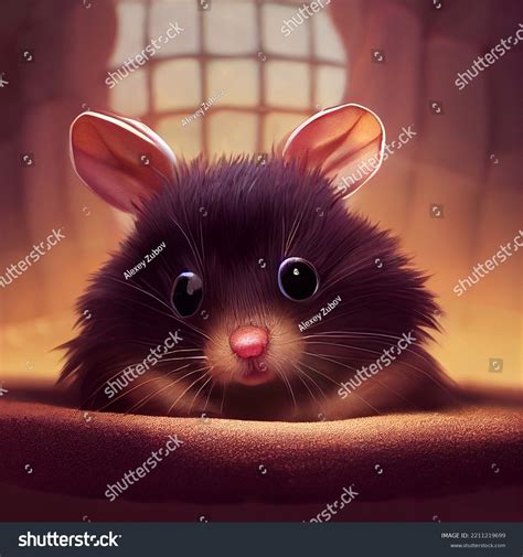 Cute Vole Mouse Cartoon Character High Stock Illustration 2211219699 ...