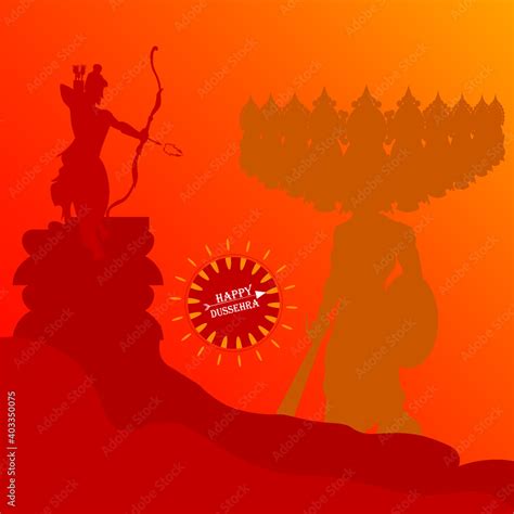 Vector illustration of Ravan for Dussehra festival of India. Stock ...