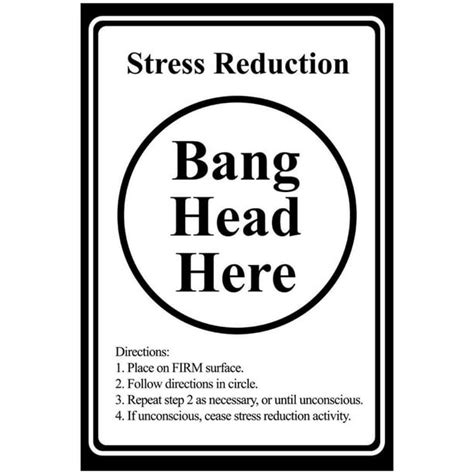 Bang Head Here Sign Printable - Printable Templates