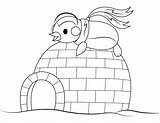 Free Printable Igloo Coloring Pages  sketch template