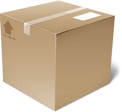 Cardboard box PNG transparent image download, size: 487x448px