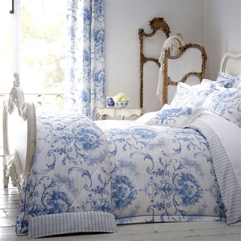 Dorma Toile 100% Cotton Blue Duvet Cover | Blue bedding, Blue duvet, Blue rooms