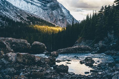 mountains, Nature, Forest, Water, Landscape, Rock Wallpapers HD / Desktop and Mobile Backgrounds