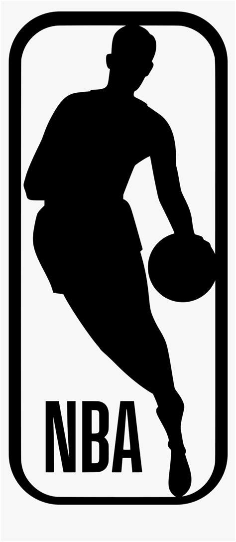 Nba Logo Black And White , Png Download - Nba Logo Black And White ...