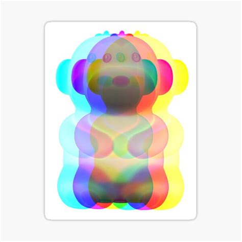 "Glitch Monkey Light" Sticker for Sale by Peytonpbarber | Redbubble