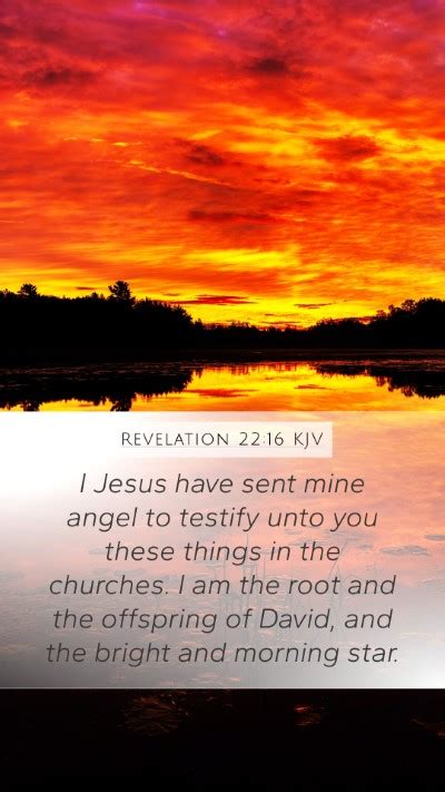 Revelation 22:16 KJV Mobile Phone Wallpaper - I Jesus have sent mine ...