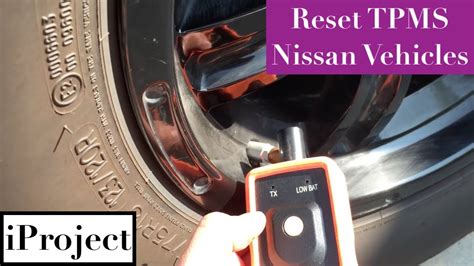 Resetting TPMS for Nissan vehicles with universal tool - YouTube