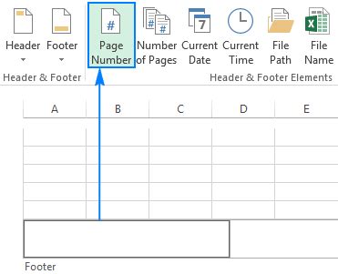 Excel header and footer: how to add, change and remove