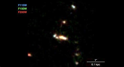 Webb telescope catches early galaxy formation in action