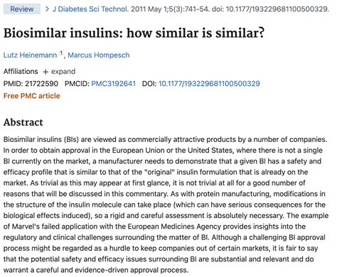 Biosimilar Insulins: How Similar is Similar? - ProSciento