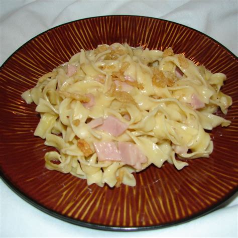 Easy Ham and Noodles Recipe