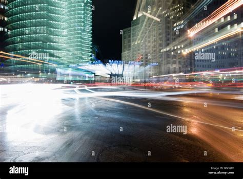 Berlin Potsdamer Platz by night Stock Photo - Alamy