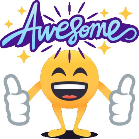 Awesome Smiley Guy GIF - Awesome SmileyGuy Joypixels - Discover & Share GIFs