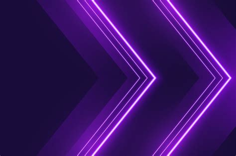 Free Vector | Neon purple lights background in arrow style